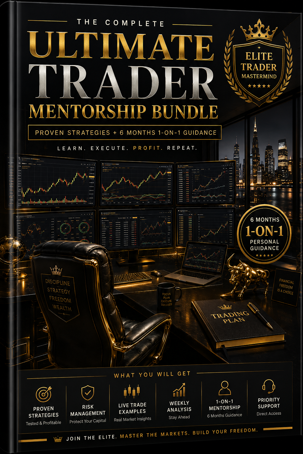Ultimate Trader Mentorship Bundle – Proven Strategies + 6 Months 1-on-1 Guidance